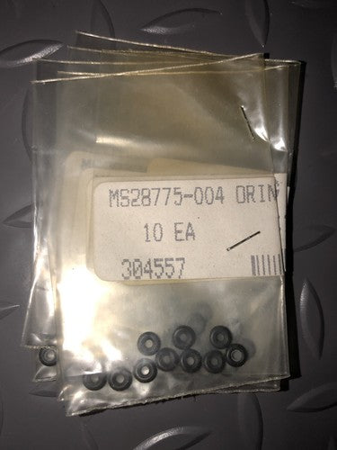 Military Standard: O-Ring (Set of 10) P/N: MS28775-004