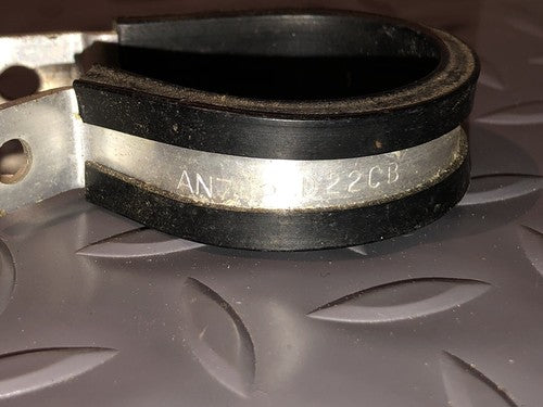 Loop-Type Cushioned Aluminum Alloy Clamp, P/N: AN742-D22CB