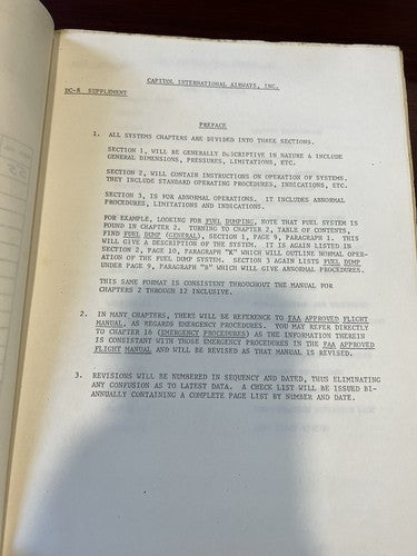 Capitol Airways, Inc. - DC-8 Supplement Manual