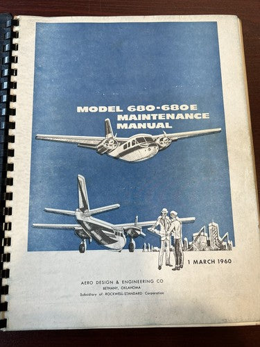 Aero Commander Model 680-680E - Maintenance Manual