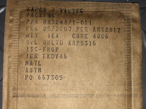 KAPCO / VALTEC: O-Ring, Set of 4 P/N: M83248/1-011