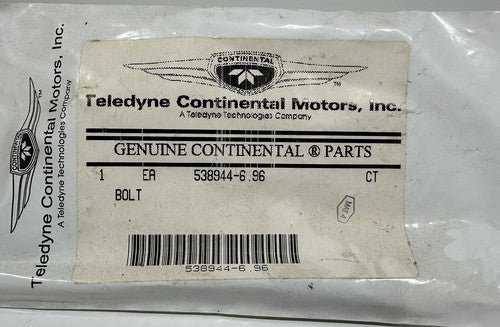 P/N: 538944-6.96 Continental Bolt