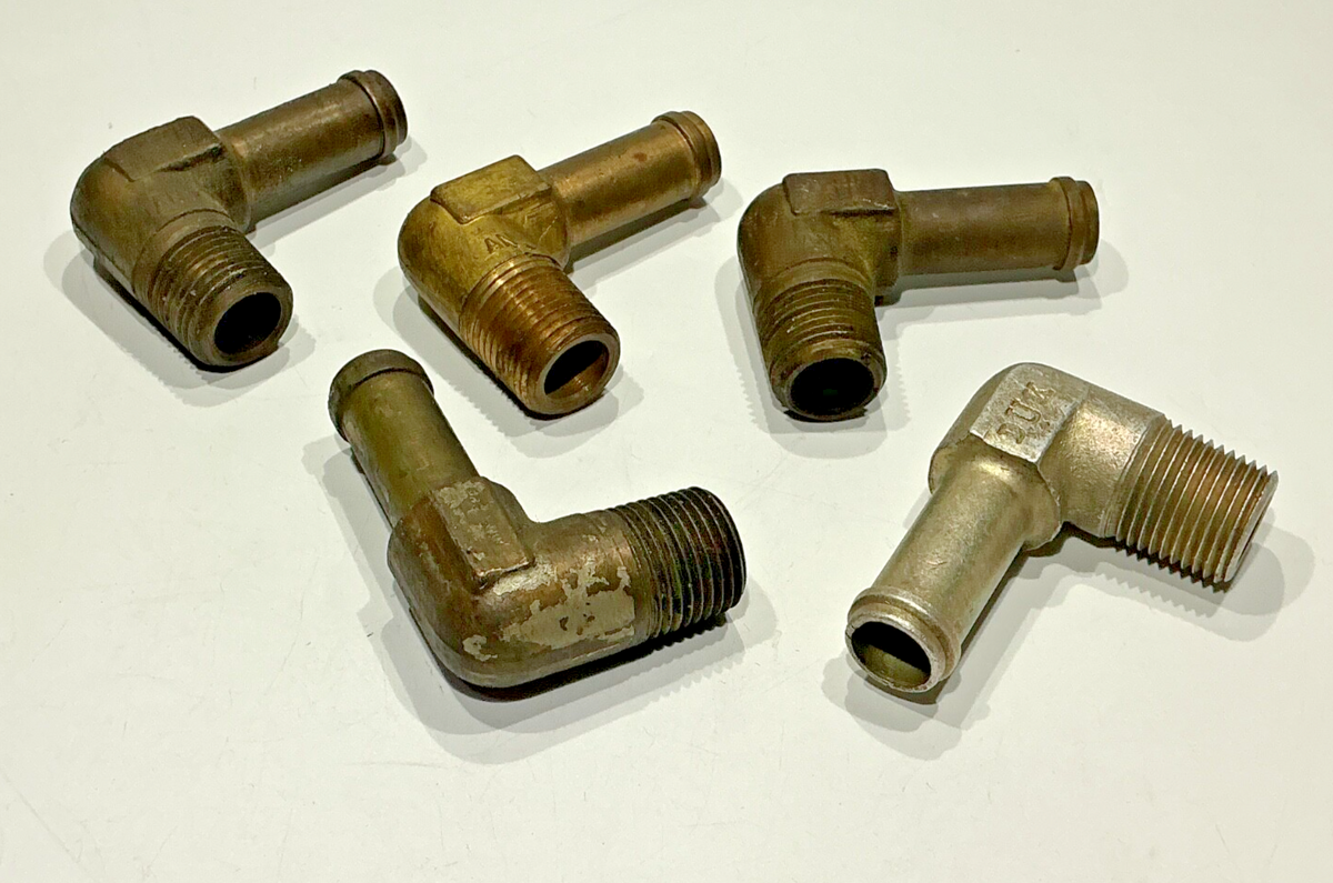P/N: AN842-10 TCM Crankcase Breather 90 Degree Elbow (AR) - for one elbow