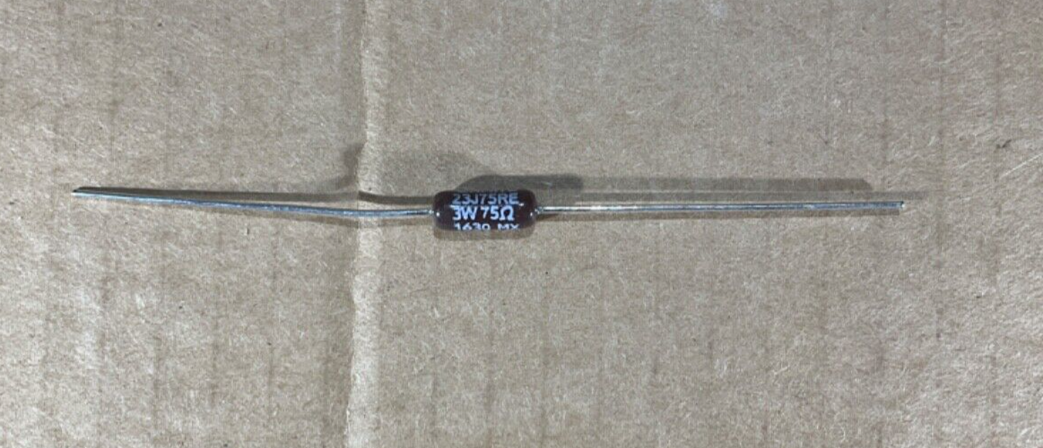 P/N: 23J75RE 3W 75 OHMS Vitreous 5% (one)