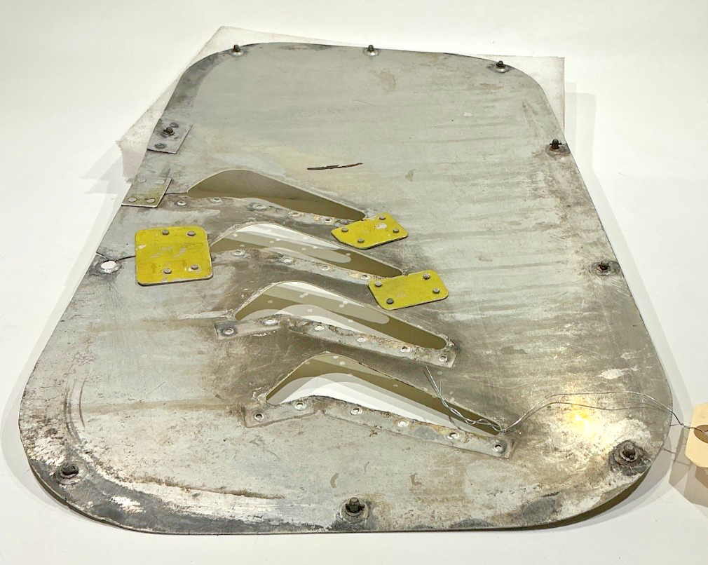 P/N: 002-410023-2 Beech Bonanza R/H Engine Door Louver (damaged) (AR) - for one