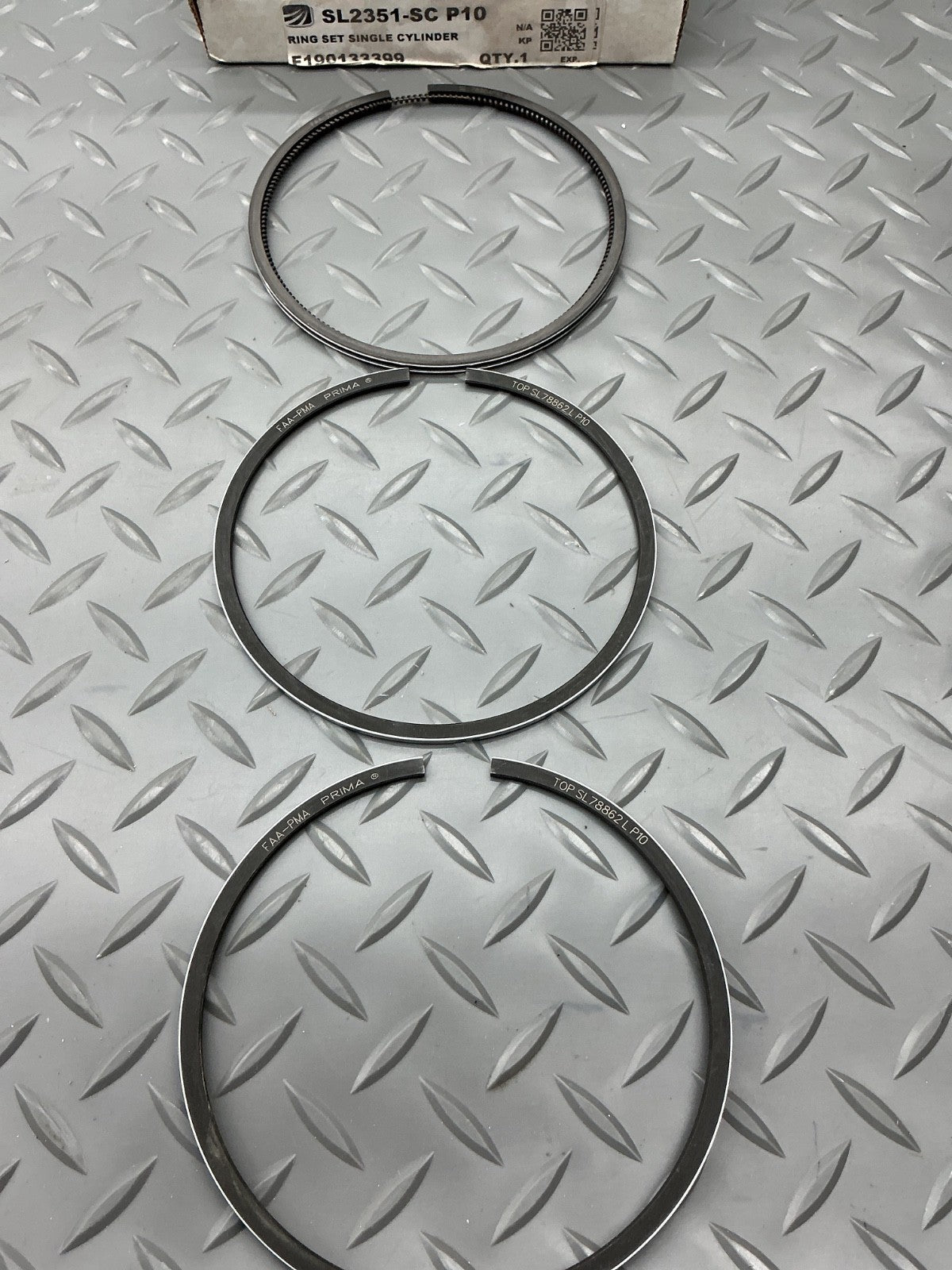 P/N: SL2351-SC P10 Single Cylinder Piston Ring Set (NE)