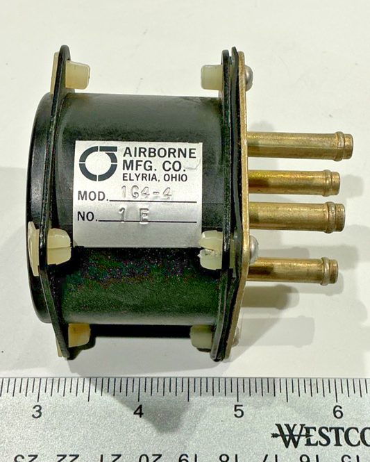 P/N: 1G4-4 Airborne Mfg. Corp Gyro Suction Gauge (AR)