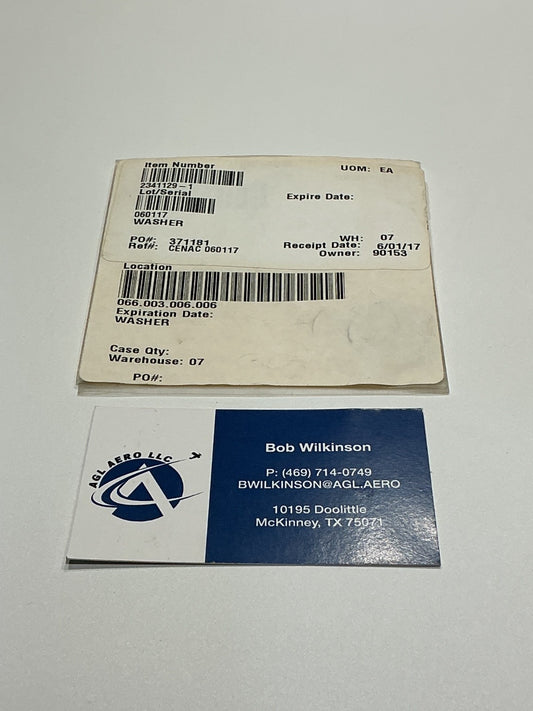 P/N: 2341129-1 Washer (NE) - for one