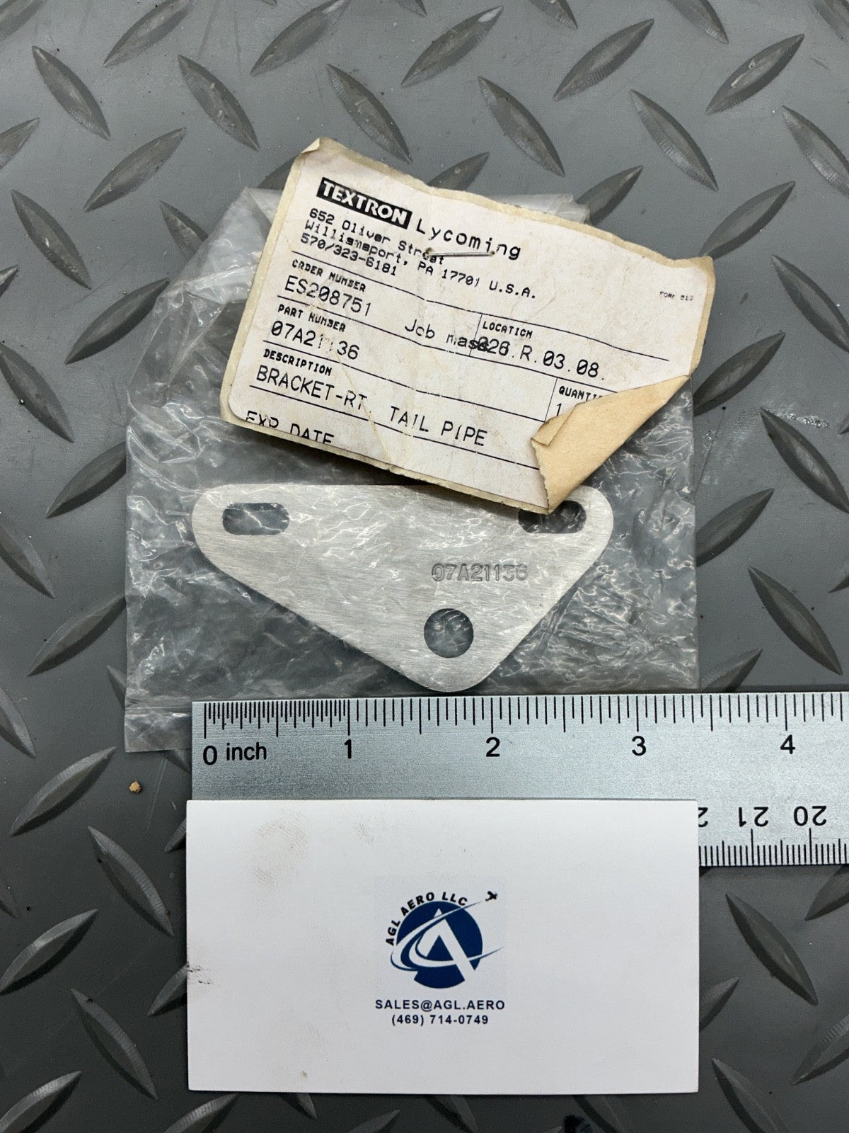 P/N: 07A21136 Bracket-RT Tail Pipe (NE)