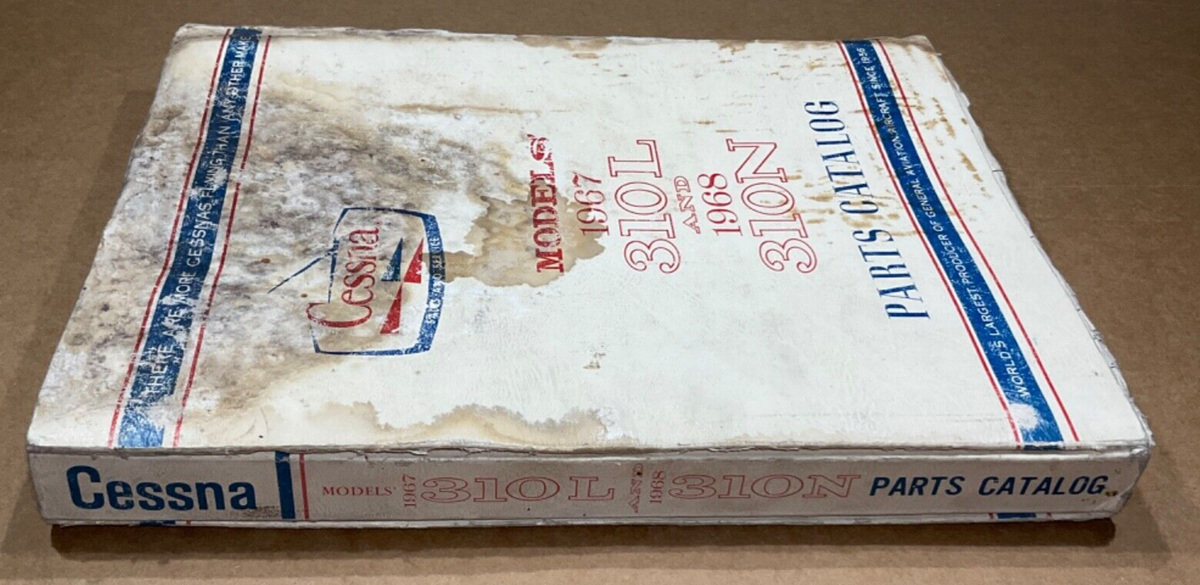 Parts Catalog Cessna 1967 310L & 1968 310N; November 1967 Printing
