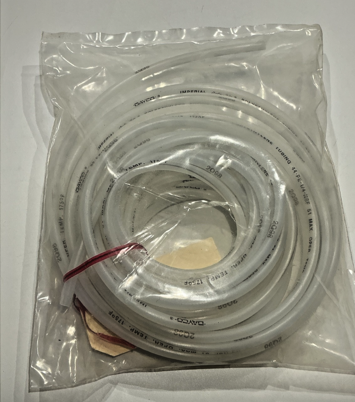 P/N: 44-PN Poly-Flow 1/4" Tubing 25 Ft (NOS)