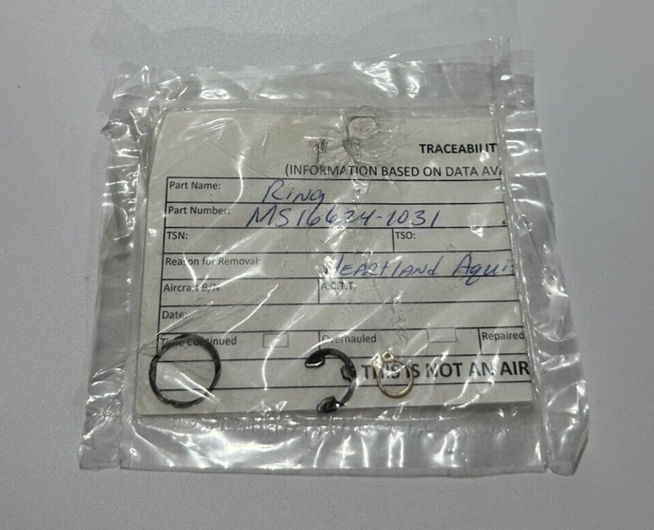 P/N: MS16624-1031 Military Standard Retaining Ring