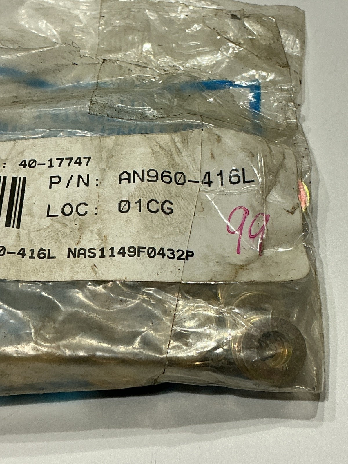 P/N: AN960-416L TCM Washer (NE) - for set of 4