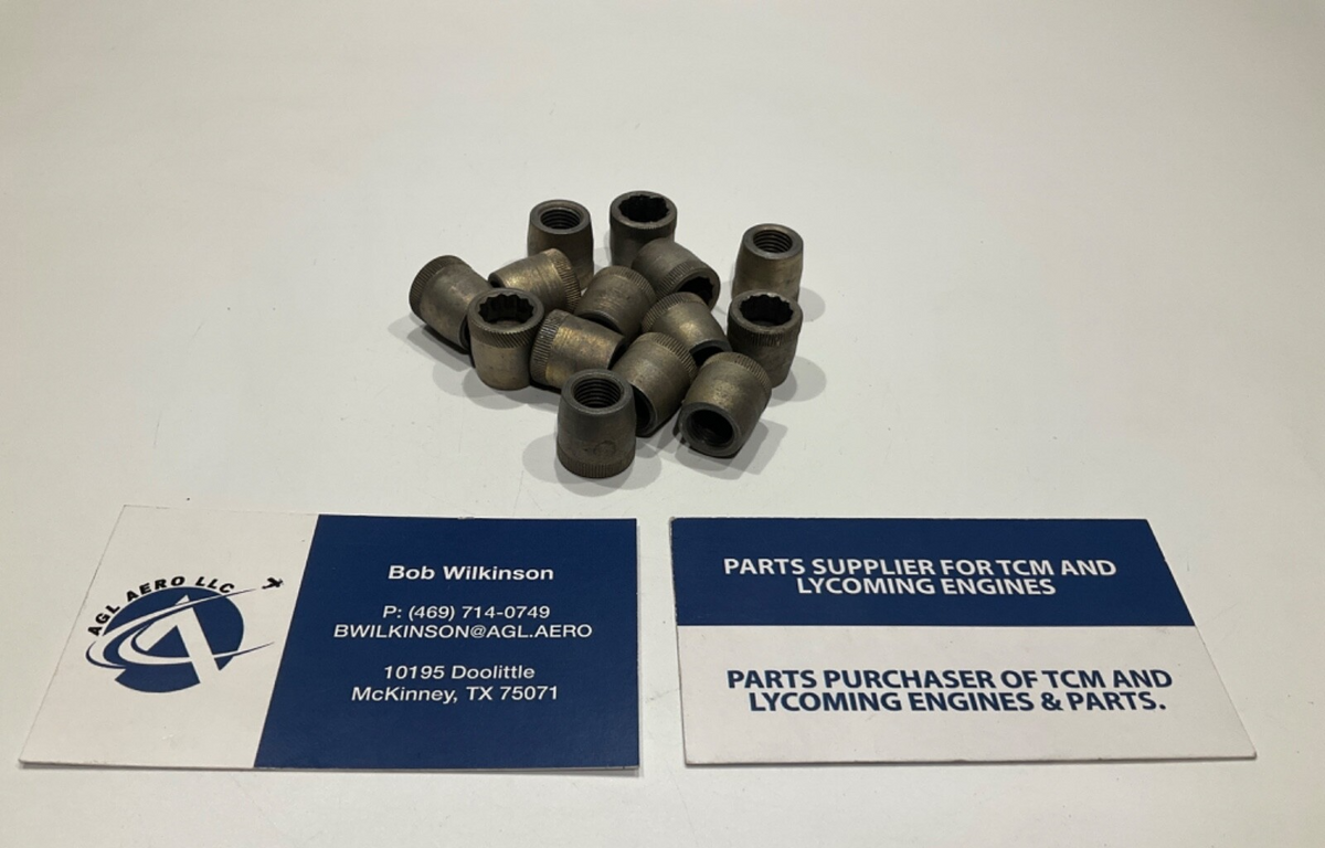 P/N: 71134 Lycoming Nut - 3/8" no holes style- (AR) (for one nut)