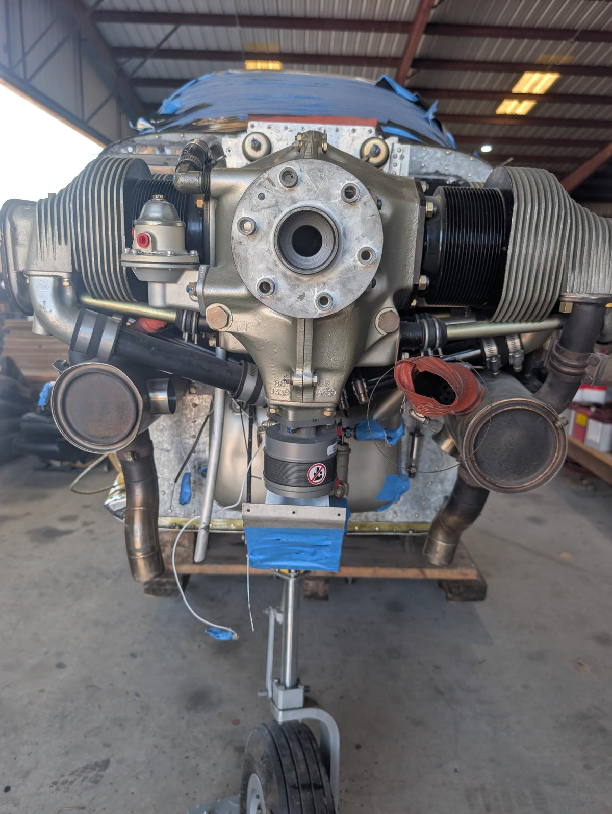 O-200 engine, overhauled