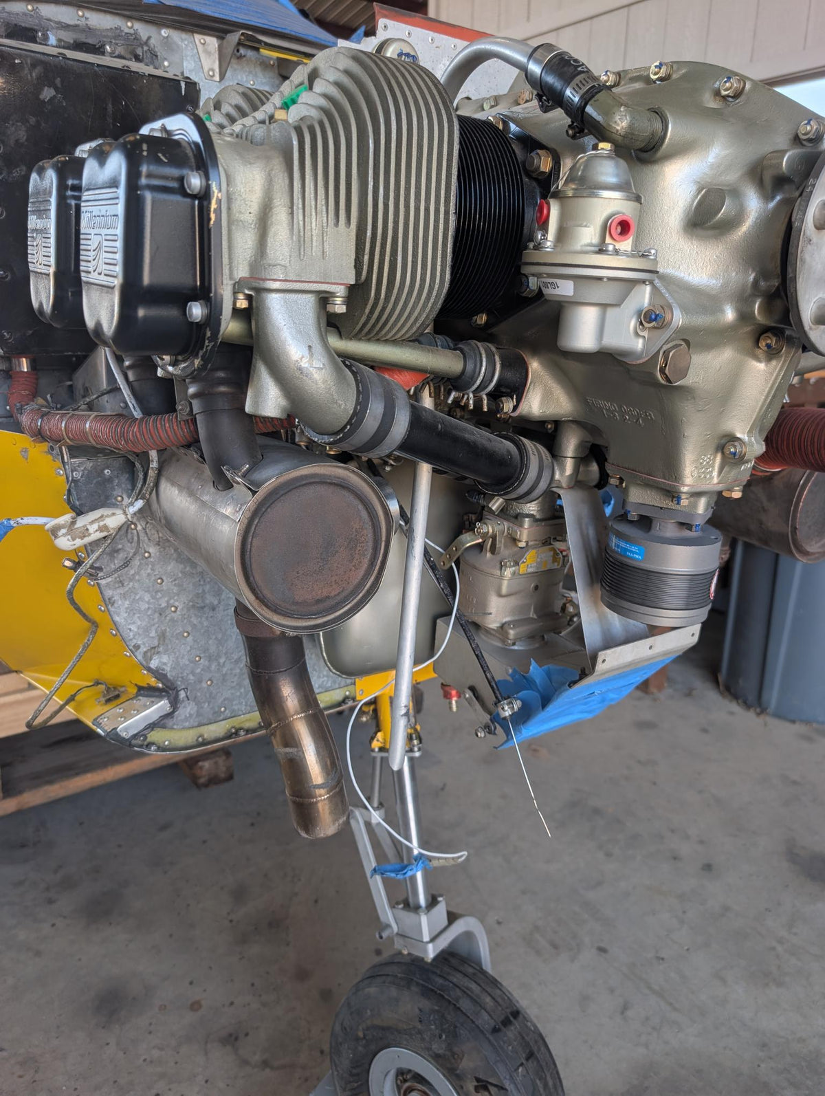 O-200 engine, overhauled