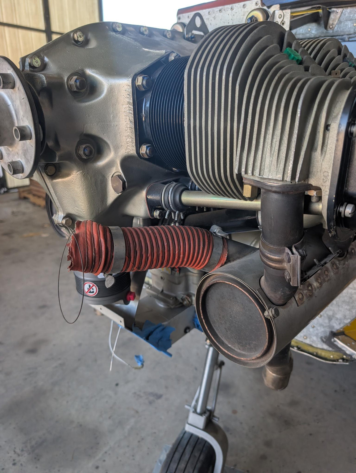 O-200 engine, overhauled