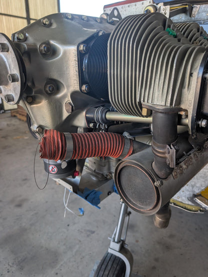 O-200 engine, overhauled