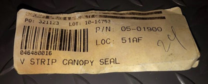 Aircraft Spruce & Specialty - V Strip Canopy Seal (18 Ft.) P/N: 05-01900