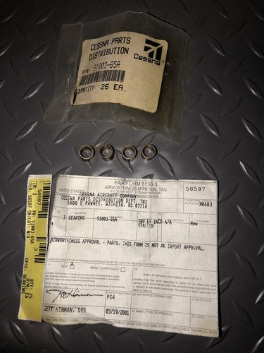 Cessna - Bearing (Elevator or Rudder Hinge) P/N: S1003-65A