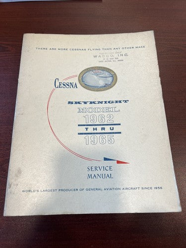 Cessna - SKYKNIGHT Model 1962 - 1965 Service Manual