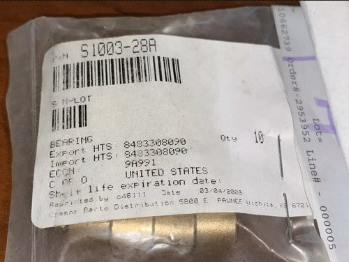 Cessna - Bearing P/N: S1003-28A
