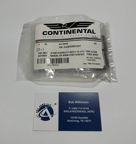 P/N: AEL70416  Continental Pin, Counterweight - Set of 2
