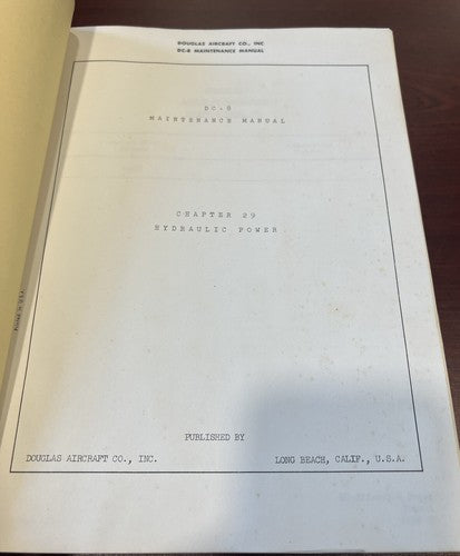 Douglas Aircraft Company, Inc. - DC-8 Maintenance Manual Vol. III