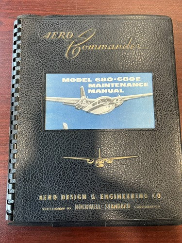 Aero Commander Model 680-680E - Maintenance Manual