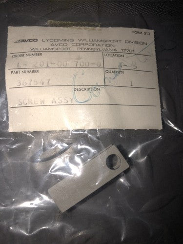 AVCO Lycoming - Screw Assembly P/N: 367547