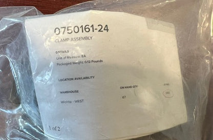 Textron Aviation - Exhaust Clamp Assembly P/N: 0750161-24