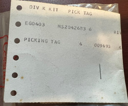 Cessna Aircraft - Rivet P/N: MS20426B3-6