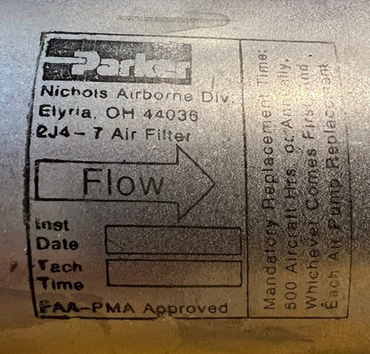 Parker - Airbourne Line Mounted Filter P/N: EJ4-7