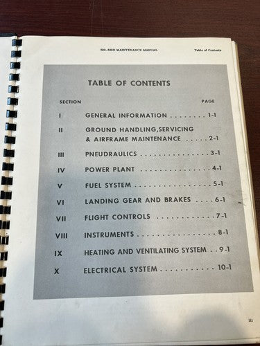 Aero Commander Model 680-680E - Maintenance Manual
