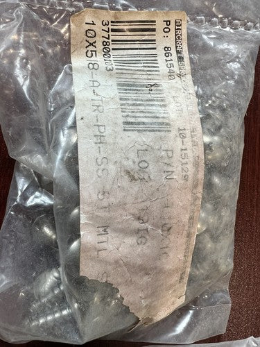Aircraft Spruce & Spec. - Screw (Bag of 100) P/N: T10x10