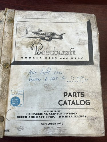 Beechcraft: Parts Catalog - Models D18S & D18C