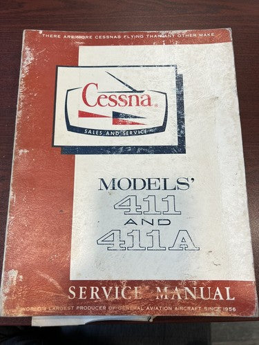 Cessna - Models' 411 & 411A - Service Manual
