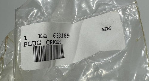 P/N: 633189 Continental Tube, Plug, Crank