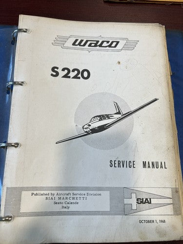 WACO: S220 - Service Manual (Oct. 1, 1968)