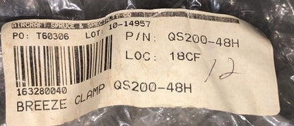 Aircraft Spruce & Specialty - Breeze Clamp P/N: QS200-48H