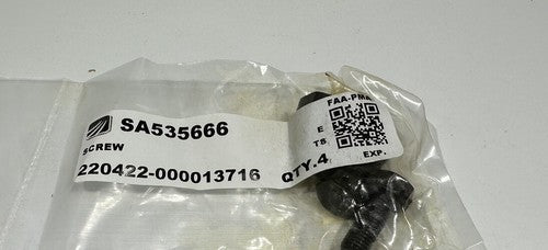 P/N: SA535666 Superior Screw - S/S 654589 - Set of 4
