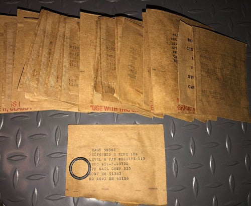 P/N: MS28775-115 Cessna - Parker/ VALTEC / Natl. Comp. O-Rings - for One