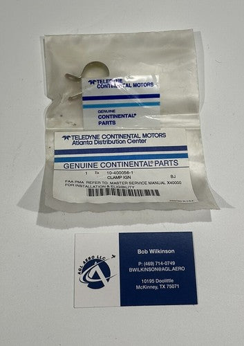 P/N: 10-400056-1 Continental Clamp (Alt P/N: MS21919WCG12)