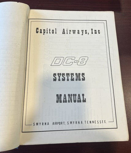 Capitol Airways, Inc. DC-8 Systems Manual