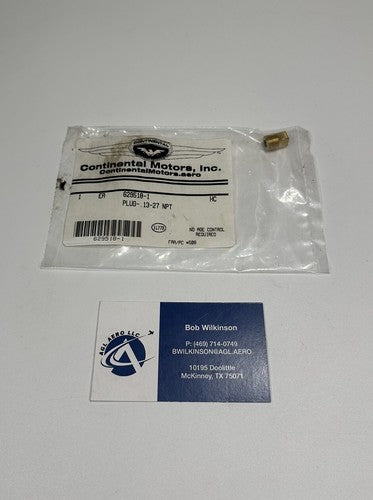 P/N: 629518-1 Continental Plug - .13-27 NPT