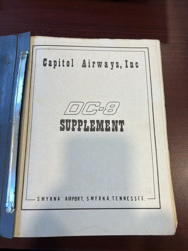 Capitol Airways, Inc. - DC-8 Supplement Manual