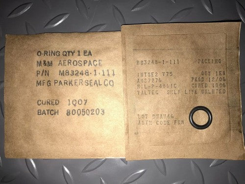 PARKER / VALTEC: O-Rings 5 Count, P/N: M83248-1–111