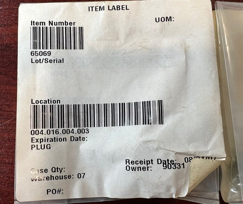 Aircraft Plug P/N: 65069