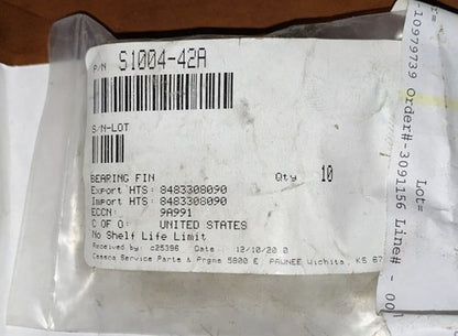 Cessna Aircraft - Bearing P/N: S1004-42A