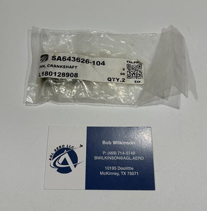 P/N: SA643626-104 Superior Air Parts Pin - Set of 2